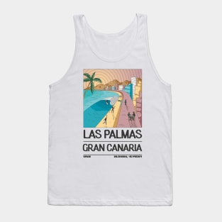 Las Palmas Gran Canaria Retro Travel Tank Top